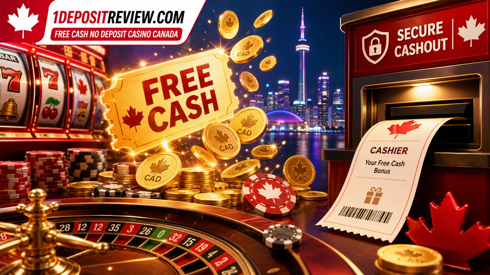 Free Cash No Deposit Casino Canada content banner