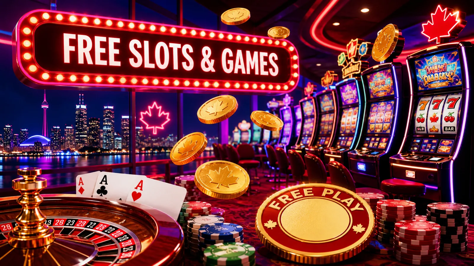 Free Slots And Casino Games Canada content banner